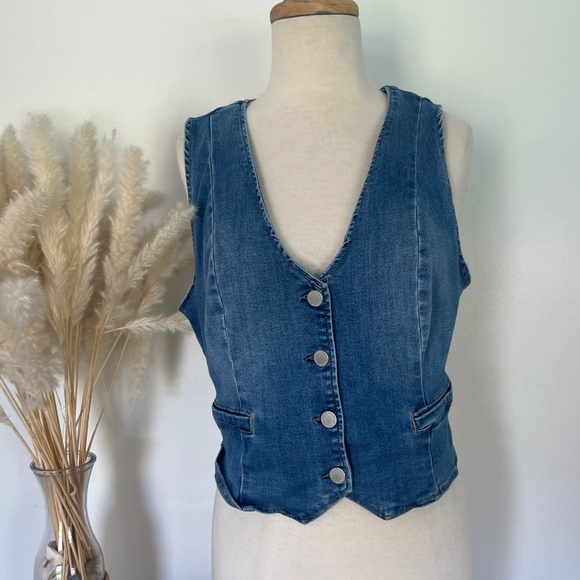 OAT Denim vest top - Picture 1 of 7